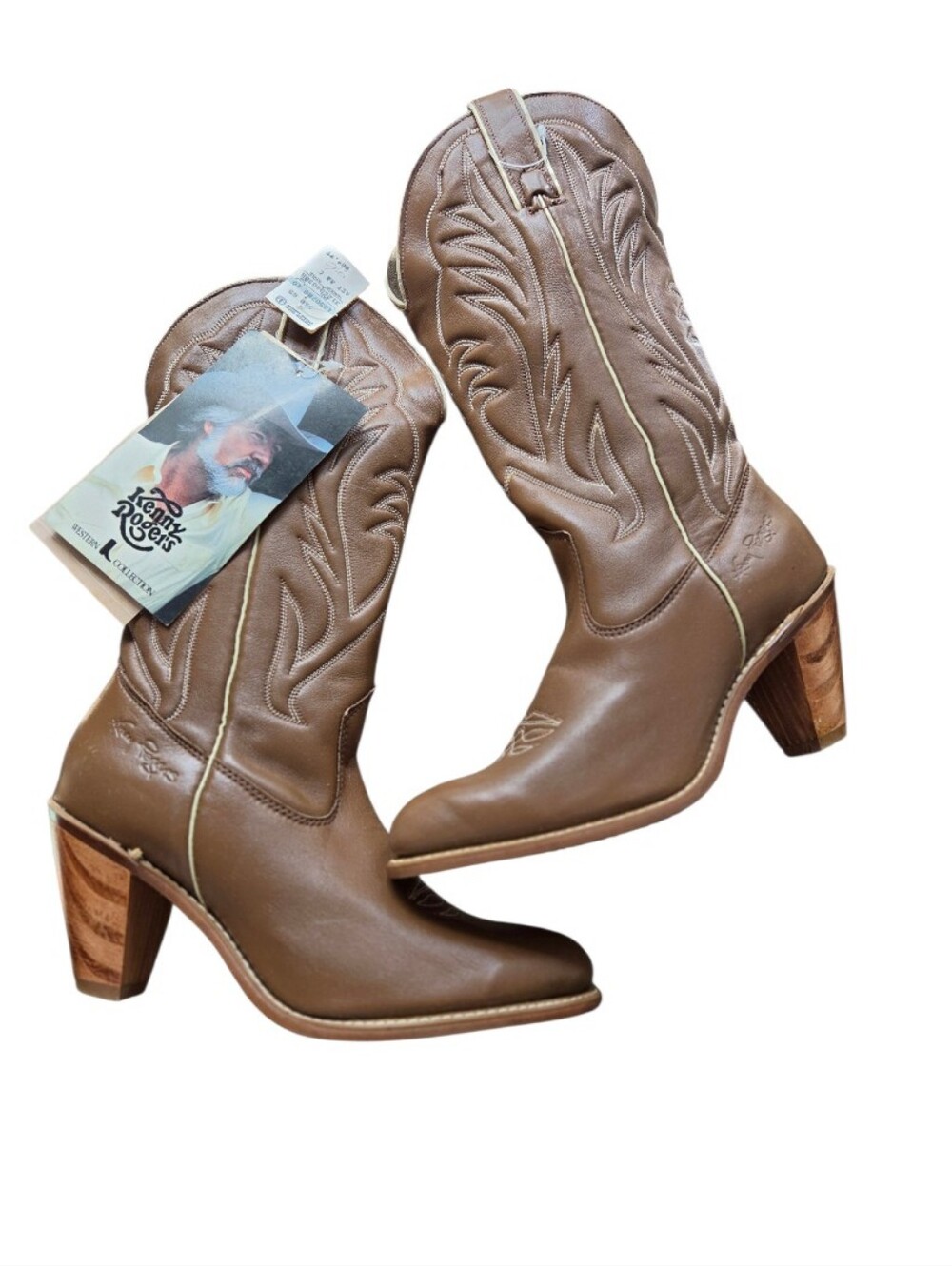 Kenny Rogers Vintage Cowboy Boots Nwt